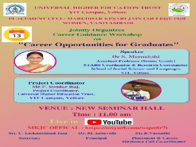 Placement & Career Guidance Cell  organizes 